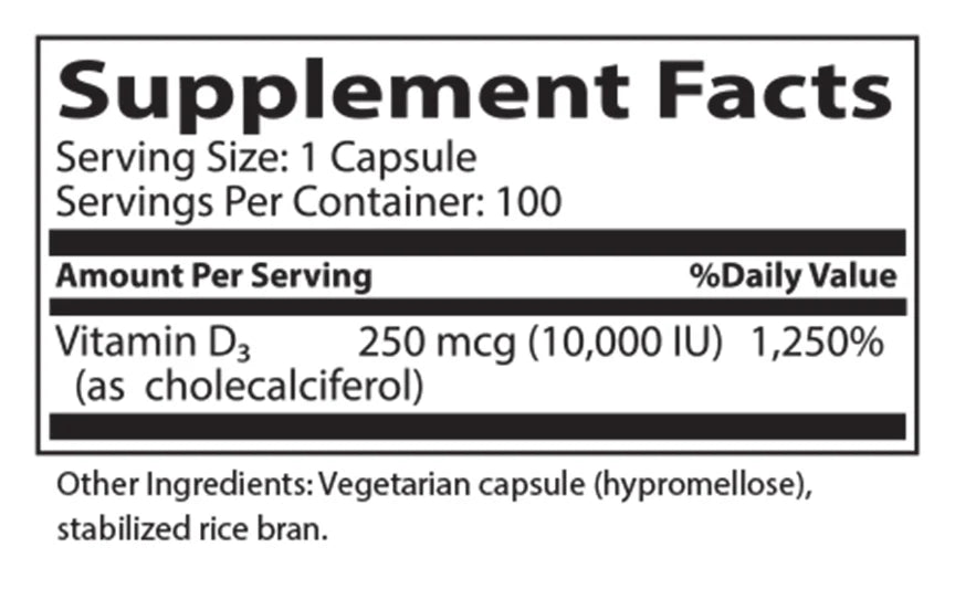 Vitamin D3 10,000 IU