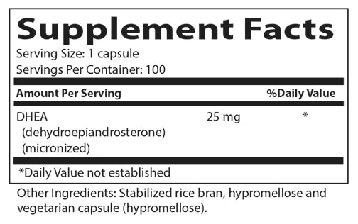DHEA SR 25mg